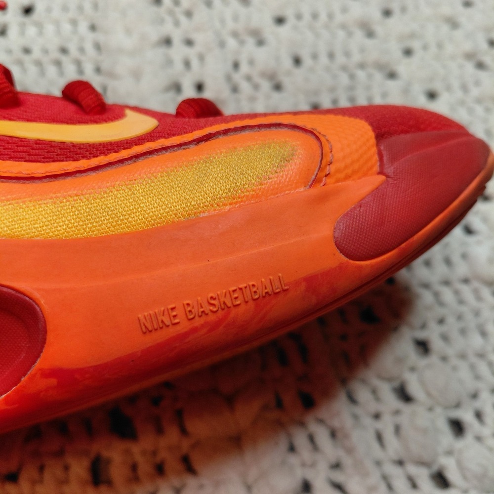 Nike Isofly Gs Basketball Shoes Youth 4 Sneaker Atomic Orange Glacier FN4384-800 - Picture 10 of 11